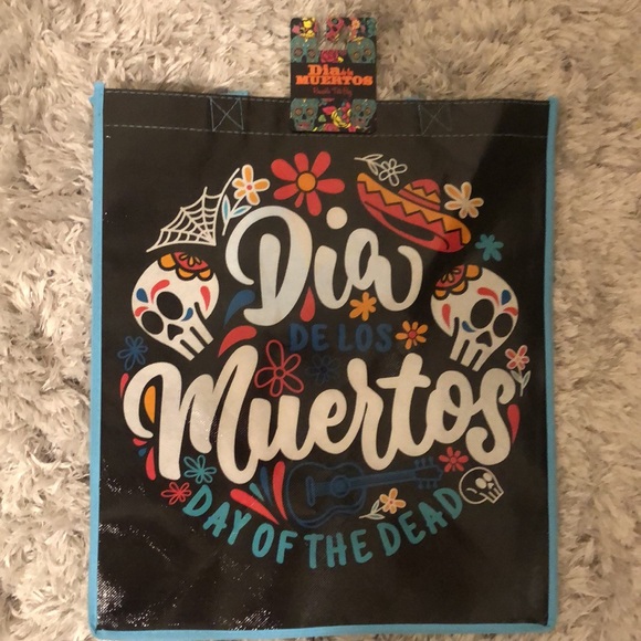 Dia De Los Muertos Day of the Dead Skull Reusable Shopping Tote Bag - Picture 1 of 6